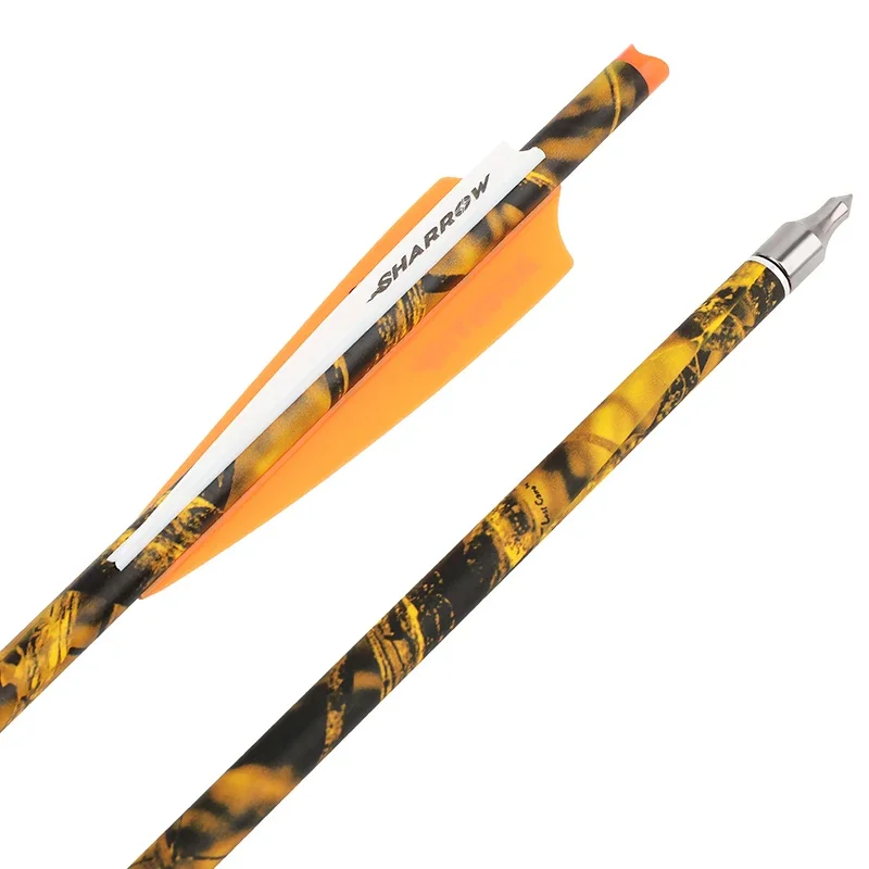 12pcs 16/17/18/20/22inch Archery Arrows Bolts Mix Carbon Arrow 125gr Arrowhead 